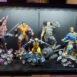 moducase max140 plus displayed with five 1/4 scale statues. Bedrock Collectibles lighted display